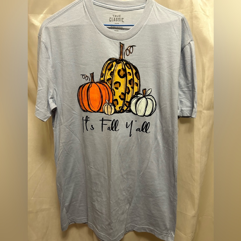 SALE “It’s Fall Y’all!” Grey Tshirt size medium